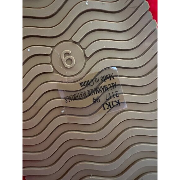 Seven For All Mankind~ KIKI Faux Fur Slipper Slides Red Size 9 - Picture 6 of 6